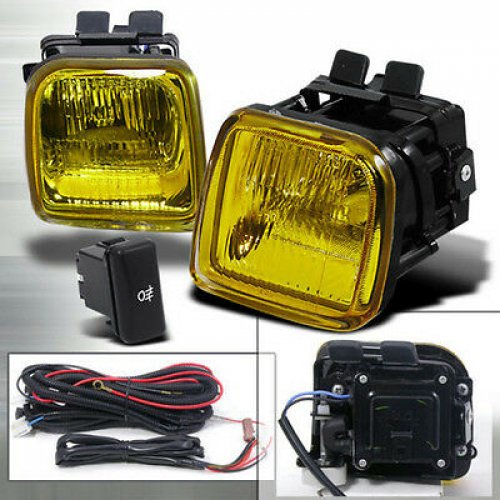 Civic EK 96-98 JDM SIR Style Front Bumper Yellow Winjet Fog Driving Light Lamp
