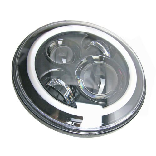 2 x 7 45W Round CREE LED Projector Angel Eye Headlight Jeep Wrangler JK/TJ/CJ