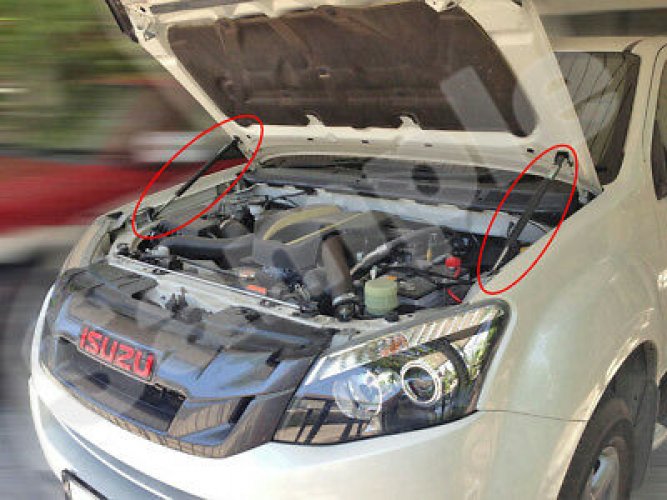 Front Bonnet & Rear Trunk Gas Shock Strut Damper Fix Isuzu New D-Max Dmax 2012++