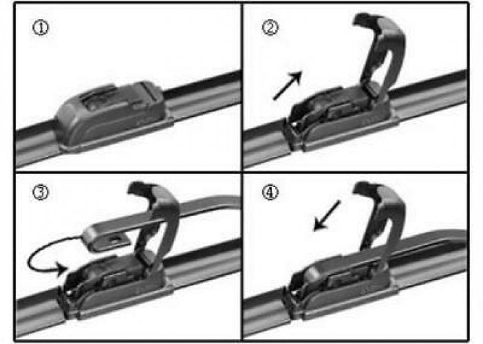 BOSCH Aerotwin Front Wiper Blade Set 26"+22" For Mercedes Benz W638 Van 1996-03