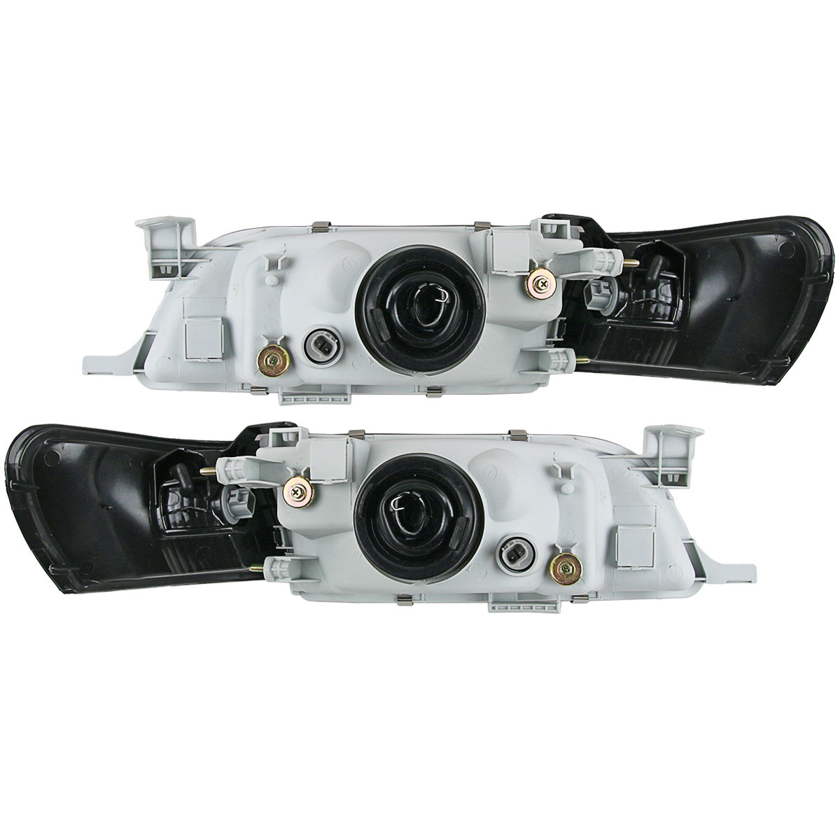 2pcs Front Black Face HeadLight Lamp Fits For Corolla Ae100 Ae101 E100