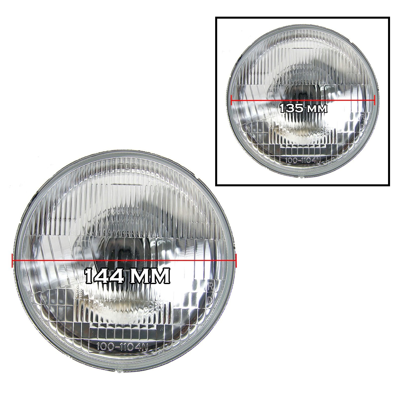 5.75" 5 3/4 inch Round HeadLight Universal KE70 DX Nissan Y10 Datsun 510