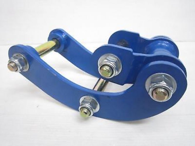 Extended 2~inch Comfort Blue Shackles fits Navara Frontier Bravado D22 1998-2004