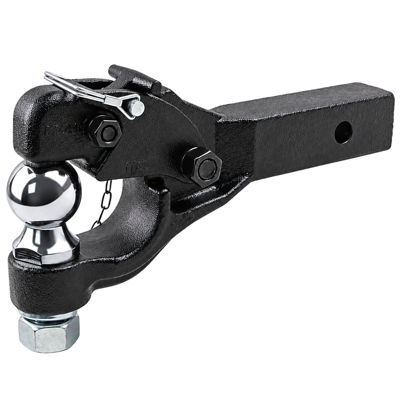 Heavy Duty 8 Ton Ball Combo Pintle Tow Hook Receiver Arm Hitch Towing 4WD Truck