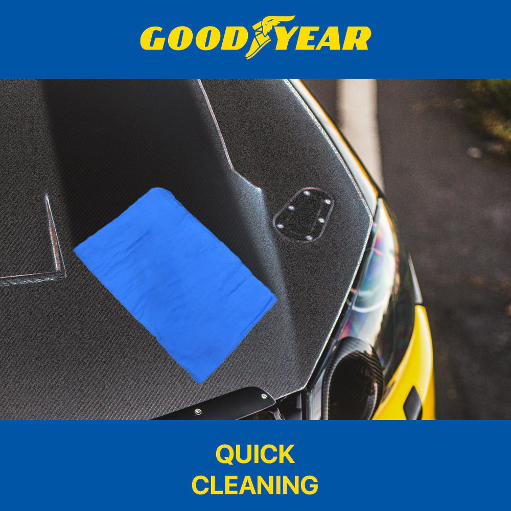 Goodyear Synthetic Cleaning Clothes Car Magic Towel Clean Cham Super Absorbent Chamois Microfiber - L