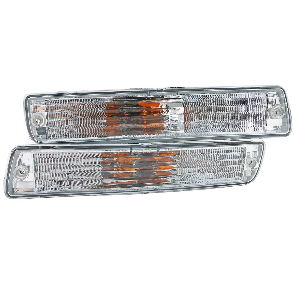 Front Indicator Lights For Toyota Landcruiser 80-Series Clear Crystal FJ80 Pair