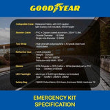 Goodyear Car Emergency Kit 7 in 1 Set Road Rescue Tool