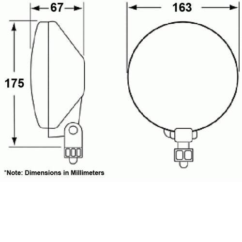 1 Pair HELLA Comet 500 Clear Lens 12V Round Driving Fog Light For Hilux Ranger