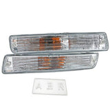 Front Indicator Lights For Toyota Landcruiser 80-Series Clear Crystal FJ80 Pair