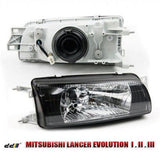 Front Headlight Lamp For Mitsubishi Lancer Evolution EVO 1 2 3 CD9A CE9A 1992-95
