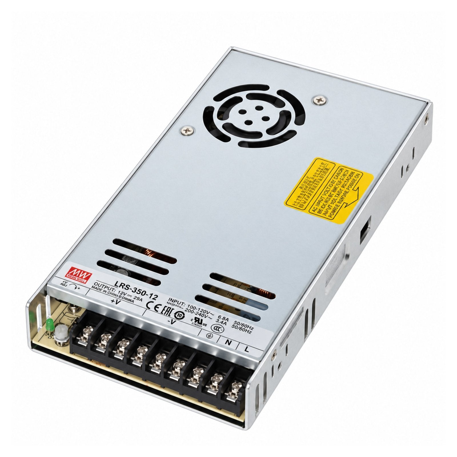 Mean Well LRS-350-12 Power Supply 12V 29A 350W Input 110V/220V AC to DC