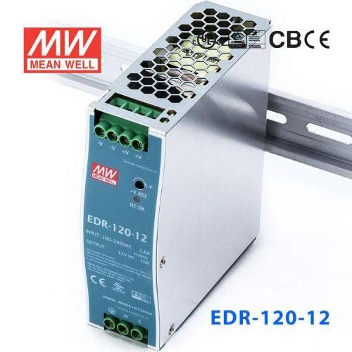 MEAN WELL EDR-120-12 Single Output DIN Rail Power Supply 12V 10 Amp 120W