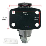 8 Ton 2" Ball Combo Heavy Duty Tow Pintle Hook Hitch Towing 4WD Truck Trailer