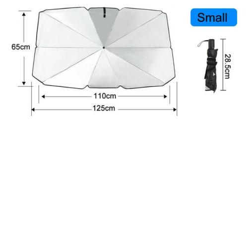 Car Windscreen Sun Shade Car Sunshade UV Heat Reflective Visor Umbrella 2 Sizes