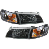 Front Black HeadLights Corner Lamp For Toyota Corolla AE100 AE101 E100 Sedan