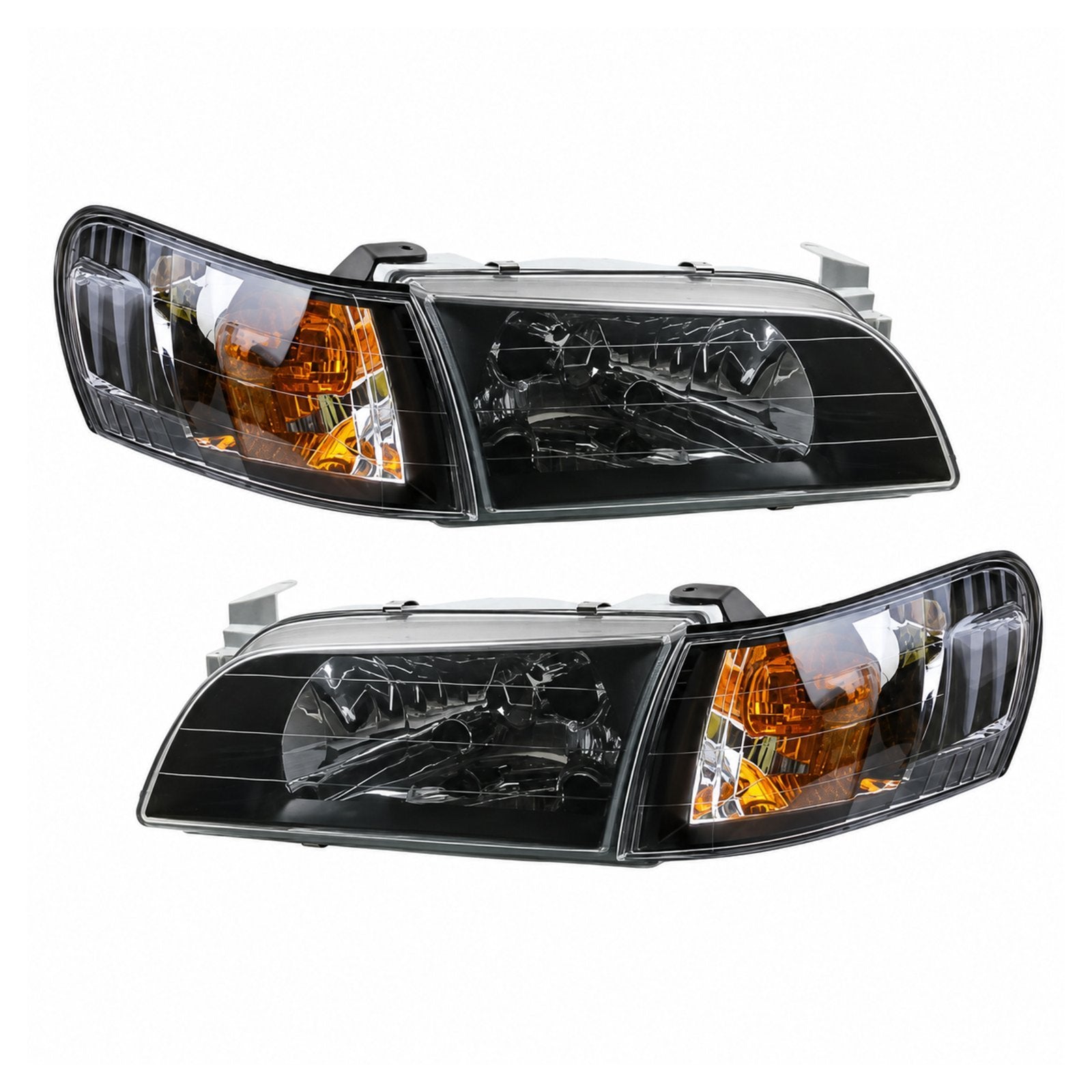Front Black HeadLights Corner Lamp For Toyota Corolla AE100 AE101 E100 Sedan