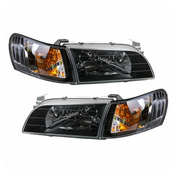 Front Black HeadLights Corner Lamp For Toyota Corolla AE100 AE101 E100 Sedan