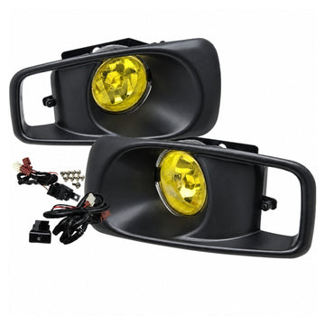 Honda Civic 99-00 2/3/4 dr EK EM Yellow Fog Light Lamp Kit EX DX LX SI SiR HB HX