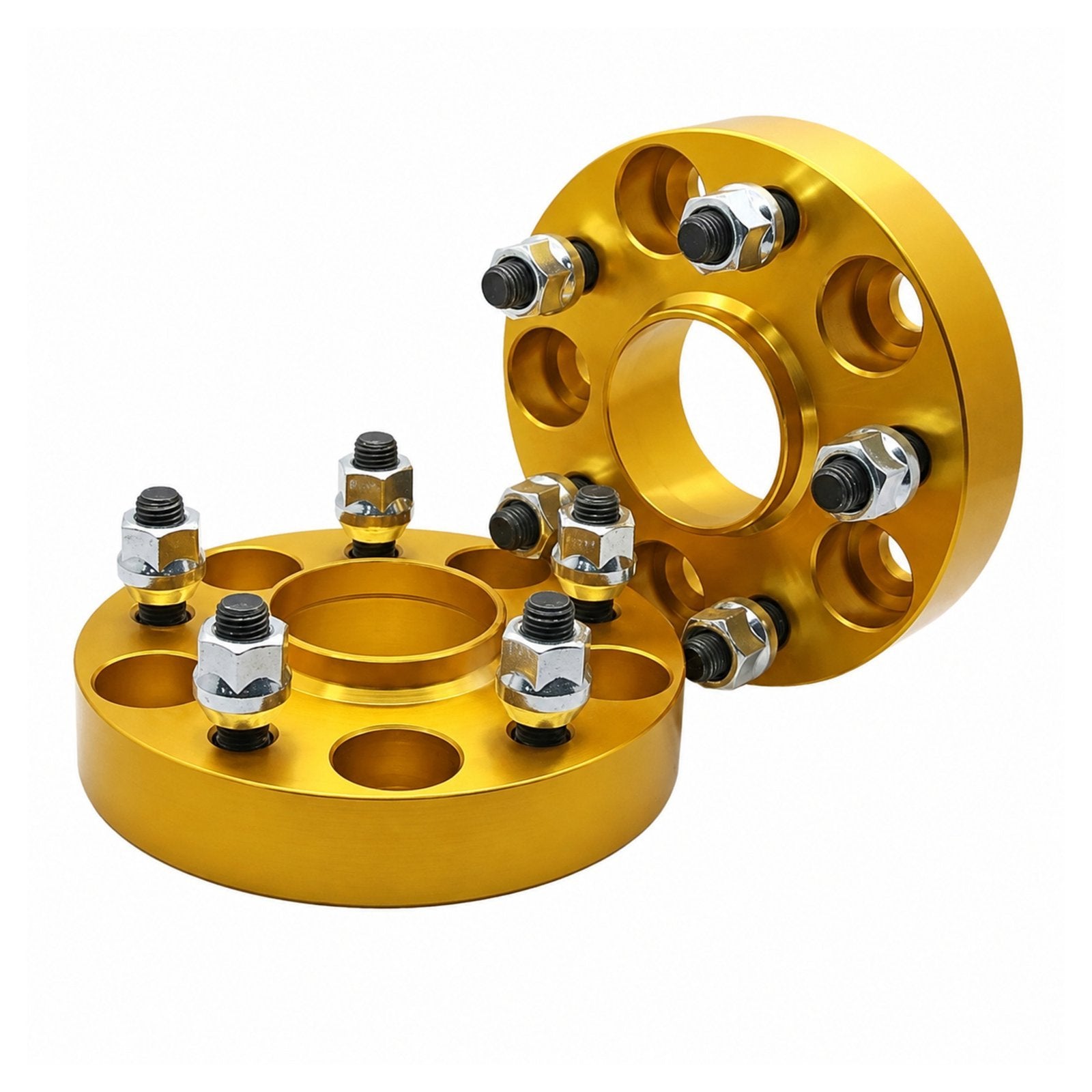 2 pcs 25mm 5 Studs 12 x 1.5 PCD 5 x 114.3 to 5 x 114.3 mm Wheel Spacer Spacers