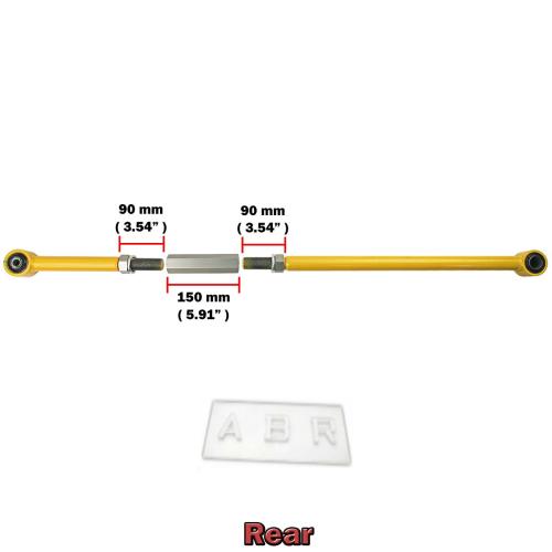 Front + Rear Adjustable Panhard Rod Bar For Patrol GQ Y60 1987-1997