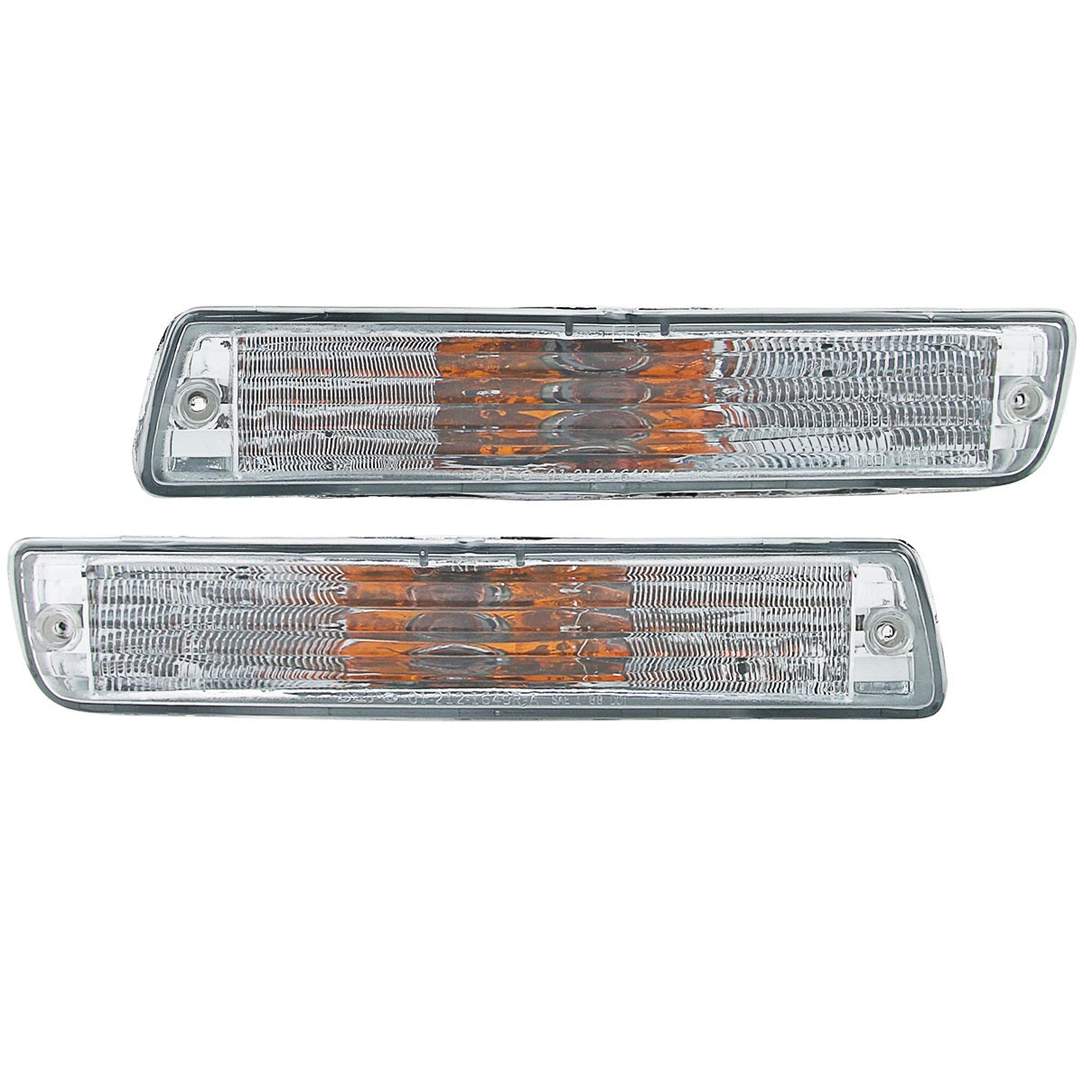 Front Indicator Lights For Toyota Landcruiser 80-Series Clear Crystal FJ80 Pair
