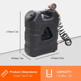 21L Portable Water Tank For Camping With Tap & Shower & Upgraded Air Pump Cap