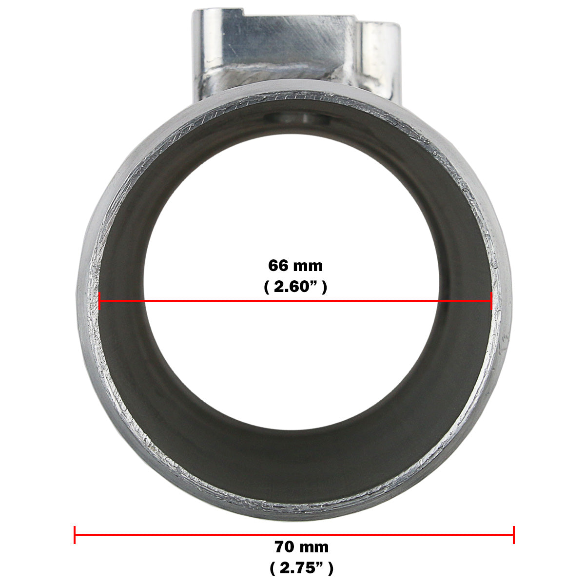70mm Aluminium MAF Mass Air Flow Sensor Adapter For Universal Forment