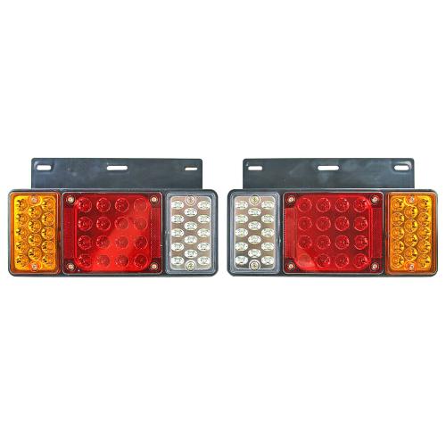 24V LED Rear Tail Light Left Right Set For Isuzu Elf Truck NPR NKR NHR 1984++