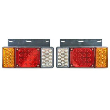 24V LED Rear Tail Light Left Right Set For Isuzu Elf Truck NPR NKR NHR 1984++