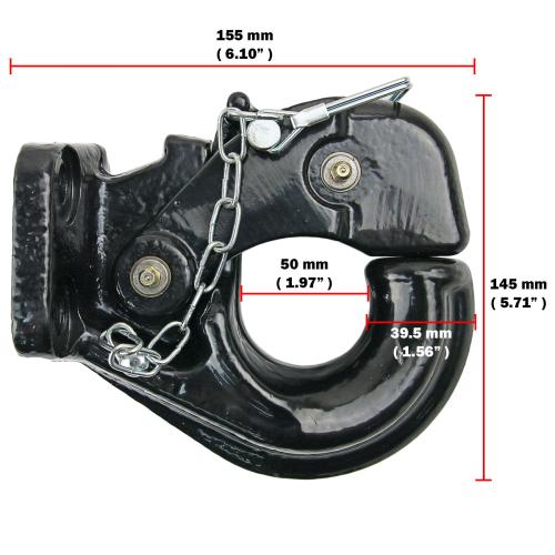 10 Ton Tow Pintle Hook Rigid Type Towing Hook Hitch Towing Truck Trailer #001