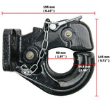 10 Ton Tow Pintle Hook Rigid Type Towing Hook Hitch Towing Truck Trailer #001