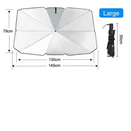 Car Windscreen Sun Shade Car Sunshade UV Heat Reflective Visor Umbrella 2 Sizes