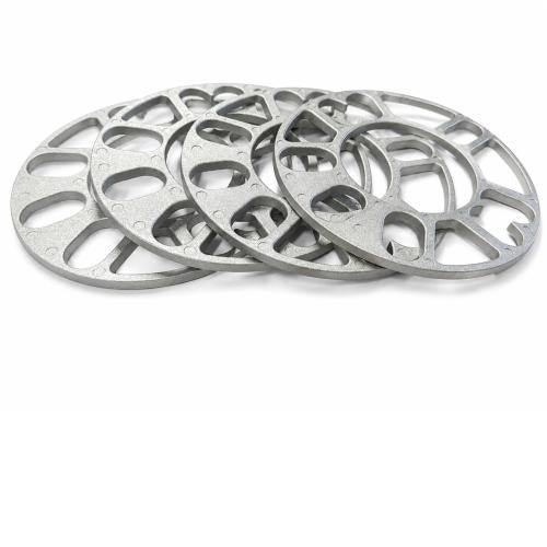 4pcs 5mm Aluminum Wheel Spacers Shims For Universal 4/5 Stud 114.3 120
