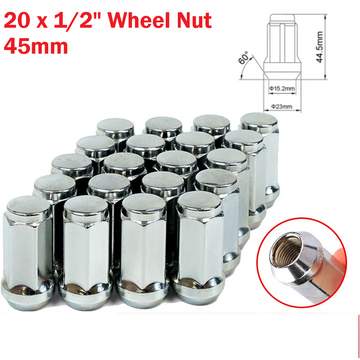 20x 1/2" Chrome Wheel Nuts 45mm Lug Nuts For Ford Falcon EA EB EF EL AU BA BF FG