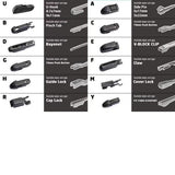 AQUIX 18" Multi-Fit Carbon Fiber Silicone Wiper Blade Super Quiet Durable 450mm