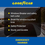 Goodyear Car Safety Hammer Car Window Galss Breaker Auto Mini Life-Saving Escape