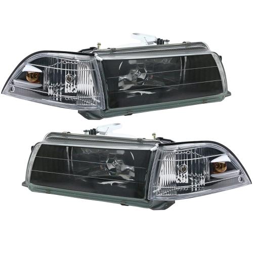 Crystal Black Headlight Corner Light Lamp For Corolla AE91 AE92 EE90 1987-1991
