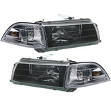 Crystal Black Headlight Corner Light Lamp For Corolla AE91 AE92 EE90 1987-1991