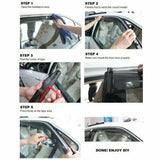 WeatherShield Window Visor Deflector For Honda Civic EJ6 8 EK3 4 5 4Dr Sedan