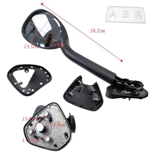 Black Front Left Blind Spot Fender Mirror For HiAce KDH200 TRH223 2005-2021