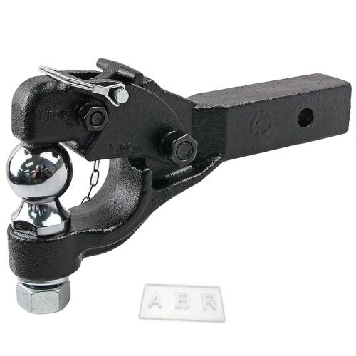 Heavy Duty 8 Ton Ball Combo Pintle Tow Hook Receiver Arm Hitch Towing 4WD Truck