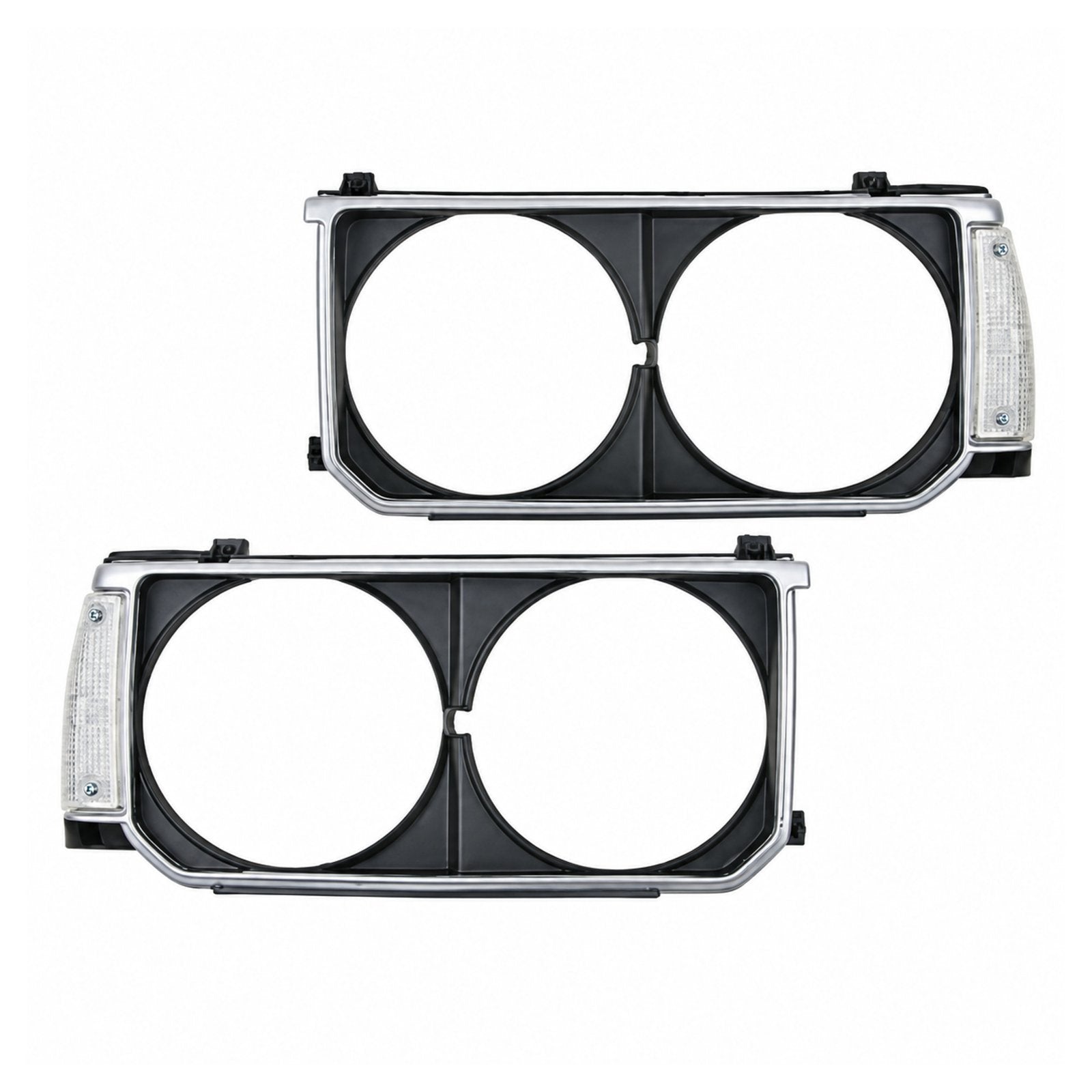 Headlight Lamp Frame Cover Trim + Corner Light For Toyota Corolla KE70 DX 79-84
