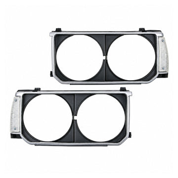 Headlight Lamp Frame Cover Trim + Corner Light For Toyota Corolla KE70 DX 79-84