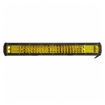 23'' inch 30000LM 360W Yellow Tri-Row LED Work Light Bar Spot Offroad Car Truck