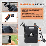 21L Portable Water Tank For Camping With Tap & Shower & Upgraded Air Pump Cap