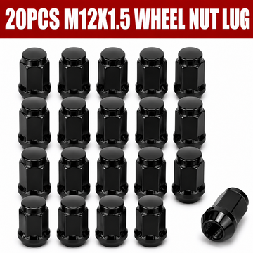 20x M12x1.5 Black Wheel Lug Nuts For Commodore VT VX VY VZ Triton Navara Ranger