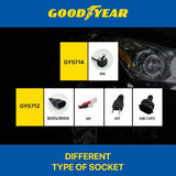 Goodyear LS3 LED Headlight Bulb Set - H1/H4/H7/H8/H11/9005 12V&24V 6000K