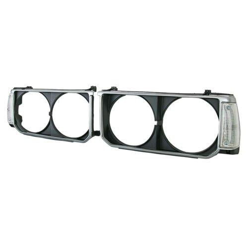 Headlight Lamp Frame Cover Trim + Corner Light For Toyota Corolla KE70 DX 79-84