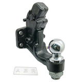 8 Ton 2" Ball Combo Heavy Duty Tow Pintle Hook Hitch Towing 4WD Truck Trailer