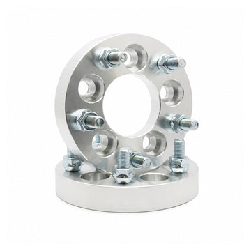 New 2pcs 25mm Alloy Wheel Adapter Spacer Spacers 5x100 To 5x114.3 12x1.25 5 Stud